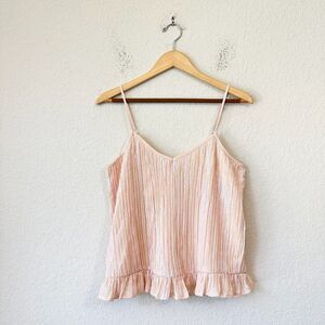 NWOT ANTHROPOLOGIE Amelie Beaded Cami Sequin in Pink